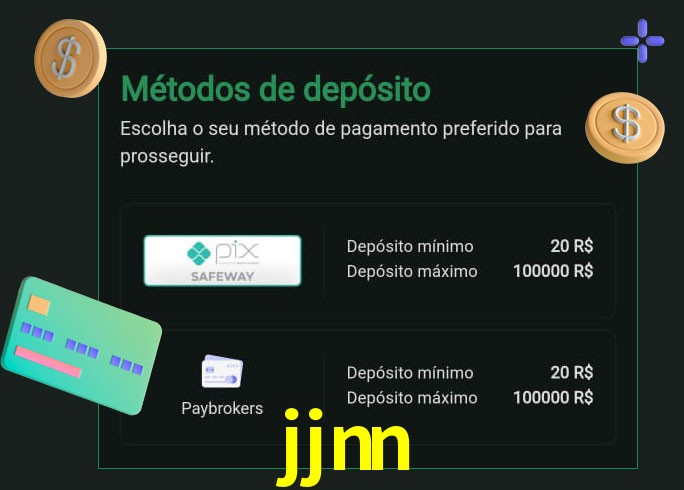 O cassino jjnn oferece uma grande variedade de métodos de pagamento